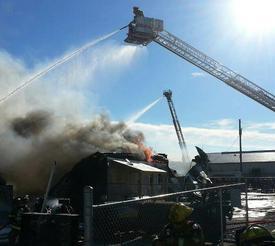 Chaz's Auto Parts Fire.  12/5/12