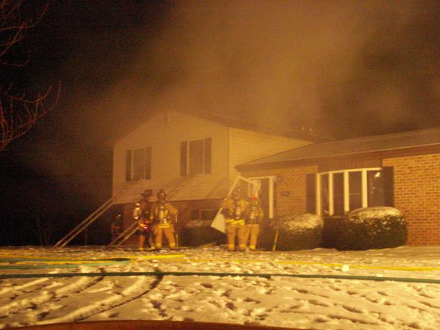 House fire, Baust Church Rd. Jan 2011.