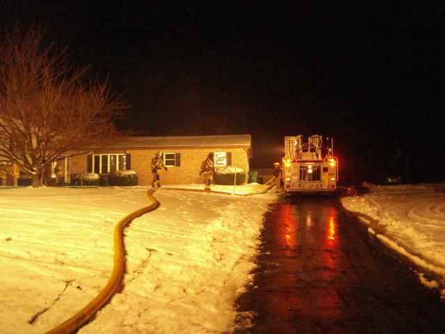 House fire, Baust Church Rd. Jan 2011.