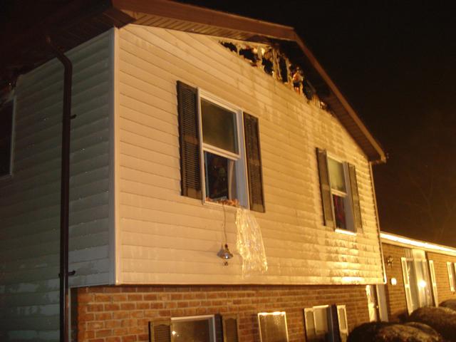 House fire, Baust Church Rd. Jan 2011.