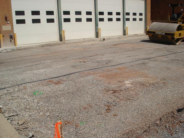 Replacement of front apron during Street Scape, April 2011.